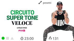 allenamento veloce, ad alta sollecitazione muscolare con pesetti