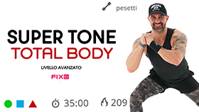 allenamento Super Tone della durata di 35 minuti