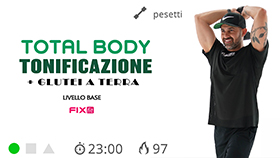 allenamento total body senza salti veloce e completo con sessioni in piedi a terra