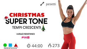 allenamento super tone impegnativo a tempi crescenti