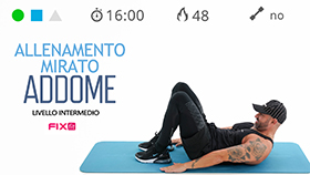 allenamento per addominali e core stability da svolgere esclusivamente a terra della durata di soli 16 minuti
