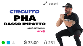 allenamento a circuito con esercizi di tonificazione mirata in tecnica PHA