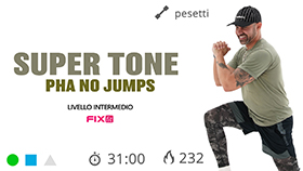 allenamento Super Tone in tecnica PHA con esercizi a basso impatto