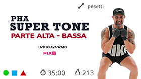 super tone total body intenso per allenare tutto il corpo