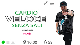 allenamento cardio veloce con esercizi a basso impatto