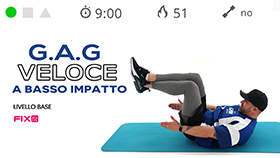 mini allenamento GAG per tonificare gambe addome e glutei