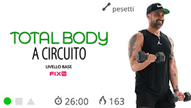 allenamento total body con pesetti ed esercizi di facile esecuzione senza salti