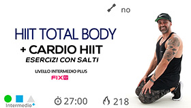 allenamento HIIT + HIIT total body con esercizi ad alta intensità