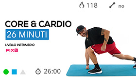 allenamento di tonificazione addominale con cardio
