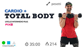 workout total body con pesetti e cardio