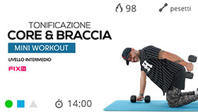 workout core e parte superiore