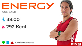 allenamento di aerobica a tempo di musica della durata di 38 minuti