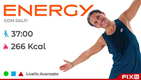 allenamento di aerobica a tempo di musica della durata di 37 minuti