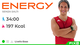 allenamento di aerobica a tempo di musica della durata di 34 minuti