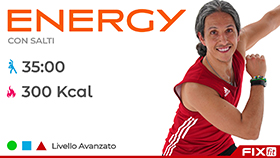 allenamento di aerobica a tempo di musica della durata di 35 minuti