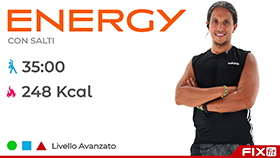 allenamento di aerobica a tempo di musica della durata di 35 minuti