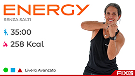 allenamento di aerobica a tempo di musica della durata di 35 minuti