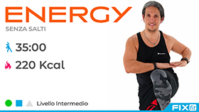 allenamento di aerobica a tempo di musica della durata di 35 minuti