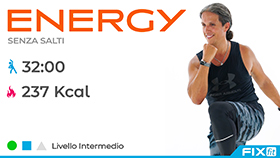 Energy workout senza salti a media intensità