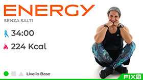 allenamento cardio con musica della durata di 34 minuti