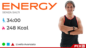 allenamento Energy senza salti con esercizi cardio