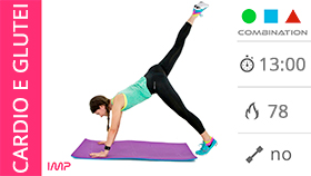 allenamento veloce per i glutei con cardio