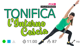 allenamento veloce per l'interno coscia senza salti
