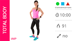 allenamento di tonificazione con cardio da 10 minuti