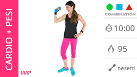 allenamento per le braccia con cardio