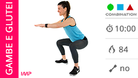 mini allenamento per gambe e glutei con squat & squat jump