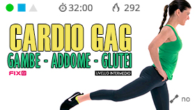 allenamento GAG senza salti ad alta sollecitazione cardiovascolare