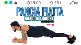allenamento mirato per tonificare addome e braccia