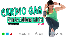 allenamento GAG senza salti con cardio