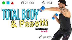 allenamento total body con pesetti