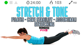 allenamento per addominali e core stability con stretching