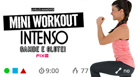 mini allenamento veloce ed intenso per gambe e glutei