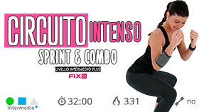 allenamento a circuito ad con  sprint e combo veloce