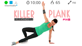 allenamento breve e intenso per lavorare braccia e core stability
