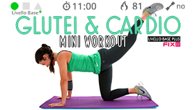 mini allenamento di tonificazione glutei + cardio