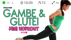 mini allenamento per gambe e glutei senza salti