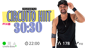 allenamento HIIT a circuito con tempi 30:30