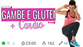 allenamento di tonificazione gambe e glutei con cardio
