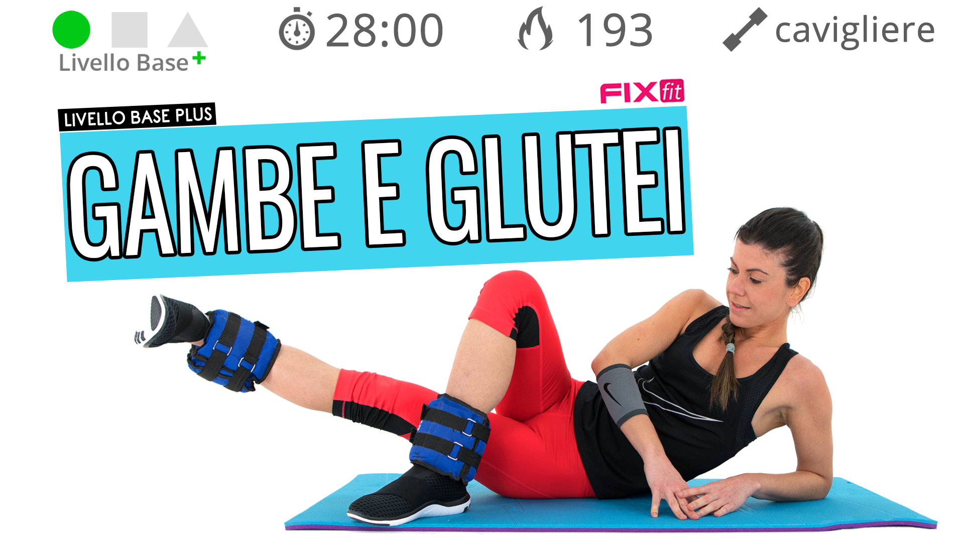 SPRI Fascia Di Resistenza Per Gambe Con Cavigliere Imbottite – Esercizi Home E Gym (Resistenza Media)