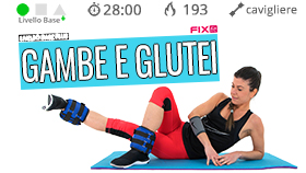 allenamento cardio tone per gambe e glutei con cavigliere (opzionali)