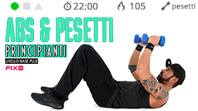 allenamento cardio & tone con addominali e pesetti