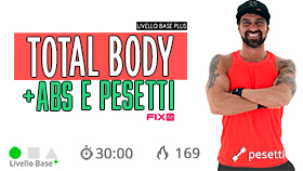 allenamento total body senza salti con pesetti