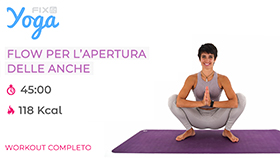 allenamento di Yoga ideale per iniziare a dare flessibilità al bacino