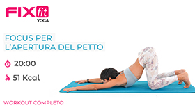 allenamento veloce di Yoga con focus petto, spalle e cervicale