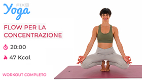 allenamento veloce di Yoga dove poniamo l'attenzione ai flussi del respiro strettamente connessi con la direzione dello sguardo