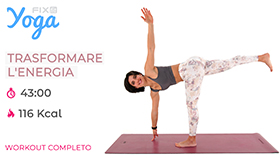 allenamento Yoga Flow dove ci dedicheremo alla trasformazione dell’energia vecchia in energia nuova e rigenerante.